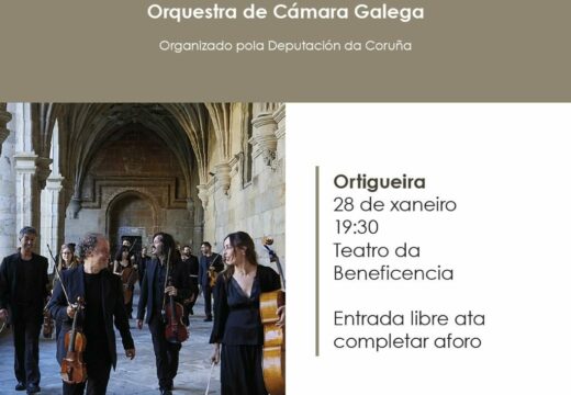 O Teatro dá Beneficencia acolle este sábado o concerto da Orquestra de Cámara Galega